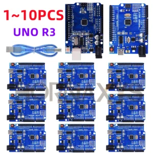 1-10 pièces/haute qualité UNO R3 (CH340G) MEGA328P pour Arduino UNO R3 + câble USB ATMEGA328P-AU