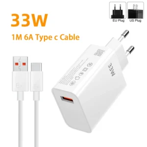Câble de Type C 6A 33W, Charge Super rapide,