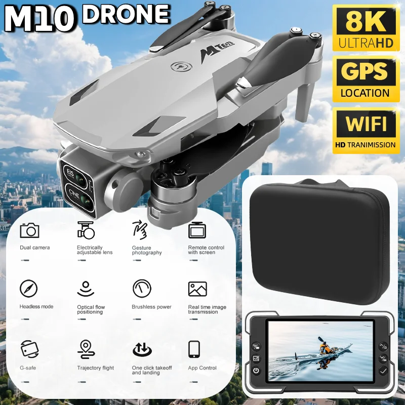 Drone 8K professionnel HD double caméra avec écran – Image 4