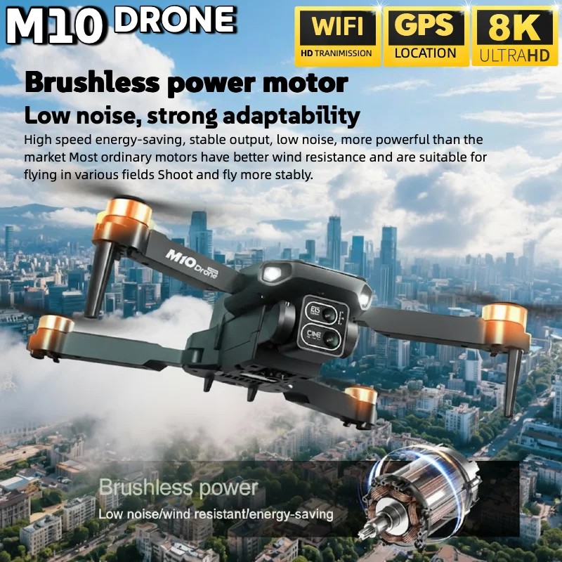 Drone 8K professionnel HD double caméra avec écran – Image 6