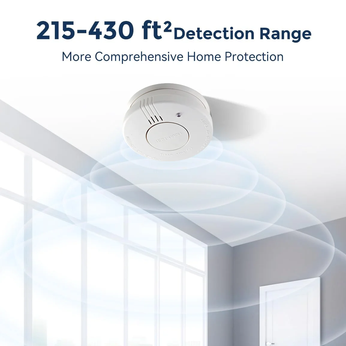 Détecteur de fumée 9V, batterie remplaçable, alarme de fumée et d'incendie – Image 2