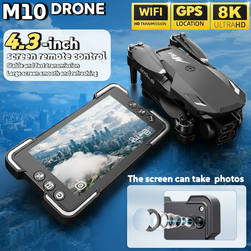 Drone 8K professionnel HD double caméra avec écran – Image 3