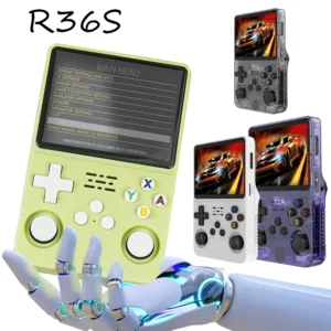 Console de jeu Portable R36S, écran IPS de 3.5 pouces, 128 Go