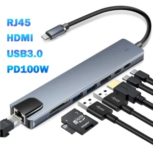 USB 3.0 Type C HUB USB C Station d'accueil vers HDMI 4K