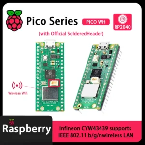Raspberry Pi Pico Pico 2 Pico W Pico WH Pico H Pico 2 W RP2040 RP2350 puce avec carte de développement WiFi sans fil, MciroPython